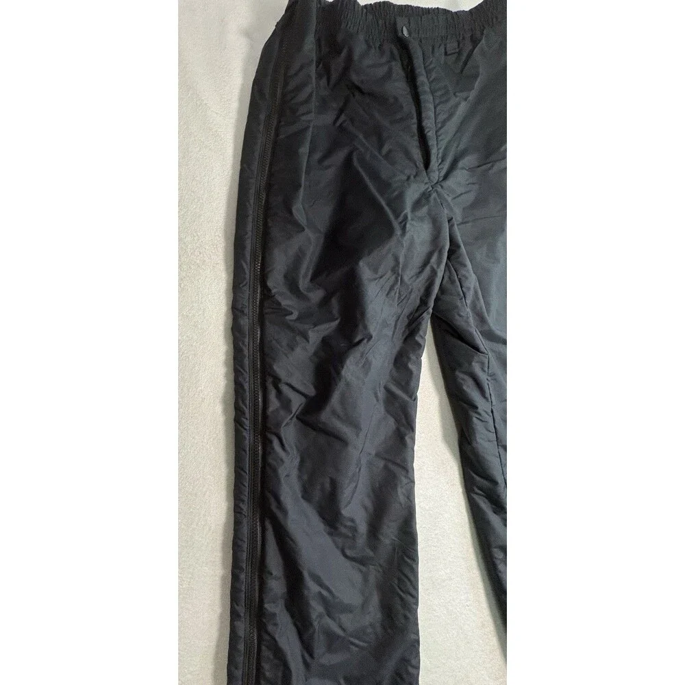 Obermeyer Size Large Tundra Mens Insulated Ski Snow Pants Full Side Zip Black
